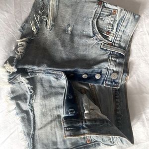 Levi light wash high rise Shorts